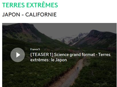Deux chercheuse de GeoRessources dans Terres Extrêmes sur France 5