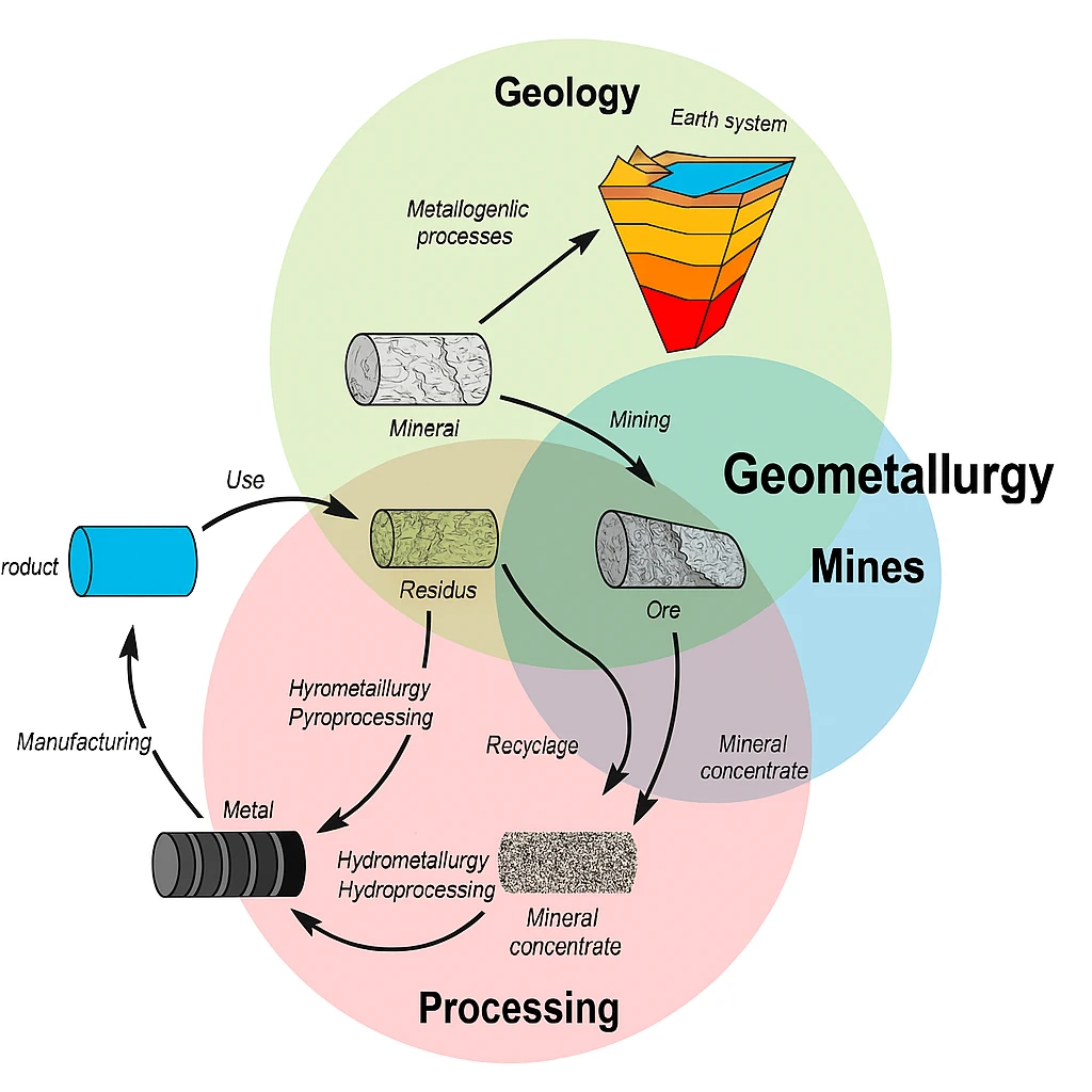 Infography Mineral resources cycle Infography Mineral resources cycle