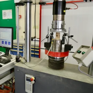 Essai de déformation en compression uniaxiale ou compression simple (presse hydraulique)