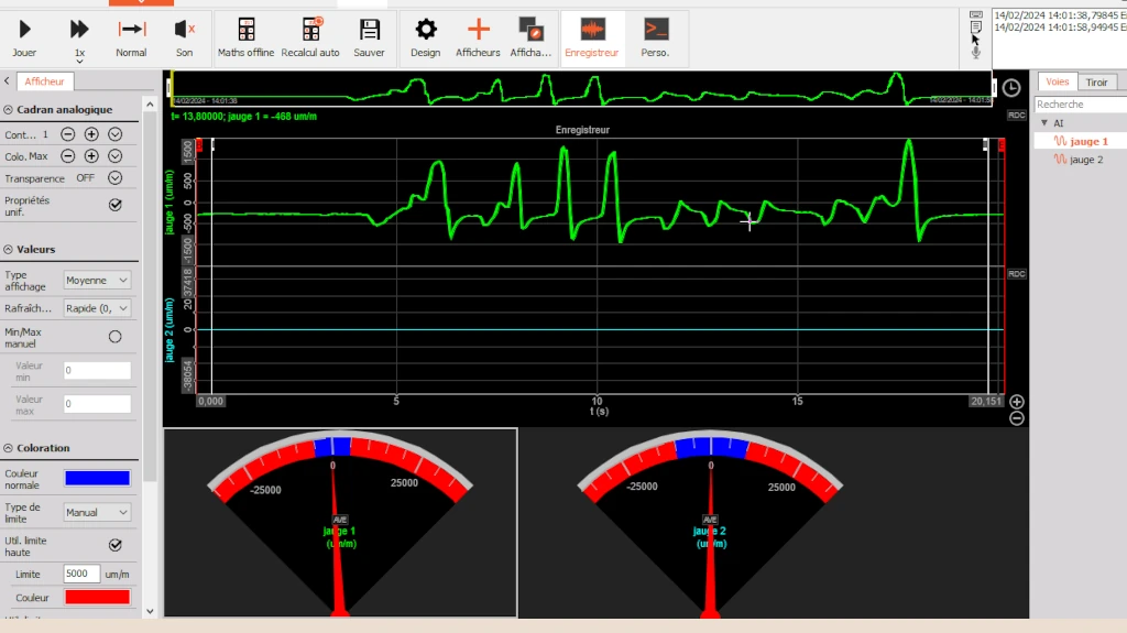 Acquisition de données hydrogeomecanique
