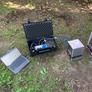 Measurement of natural CO2 flux on site