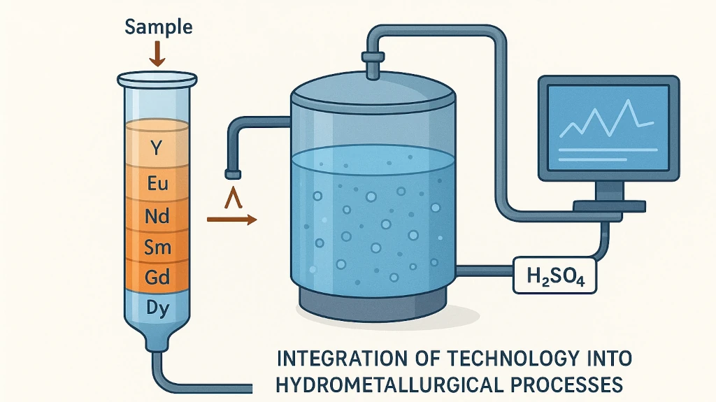 Chromatographie dans les procédés hydrométallurgiques